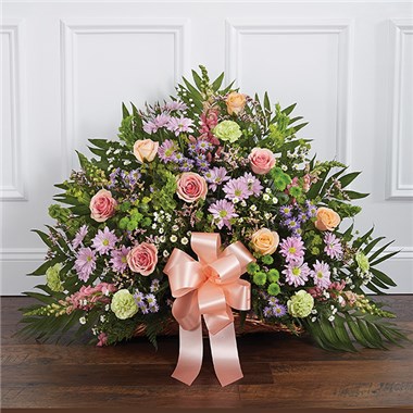 Thoughts And Prayers Fireside Basket-Pastel